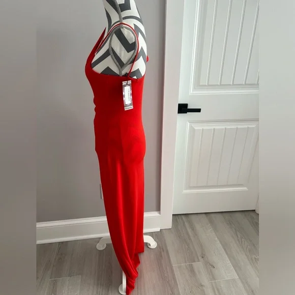 One shoulder maxi dress with split  Brand New! - Picture 4 of 6